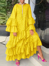 Women's Solid Bold Color Round-Neck Maxi SM-XL