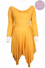 Women's Plus Size Hi-Low Midi Dress 1X2X3X  FREE SHIPPING!