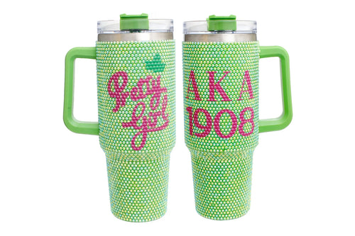 AKA Sorority Bling 40.5 oz Tumbler Cup