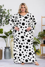 POLKA DOT BAT WING MAXI DRESS 1X-3X  FLASH SALE!