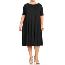 Women's Plus Size Midi Dress 1X2X3X