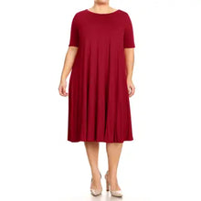 Women's Plus Size Midi Dress 1X2X3X