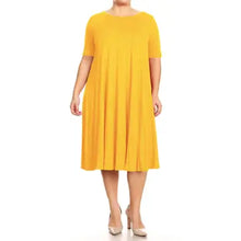 Women's Plus Size Midi Dress 1X2X3X