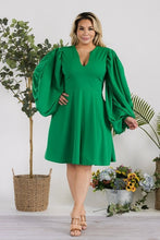 Big Sleeves Vneck Midi Dress Flash Sale  FLASH SALE!