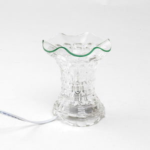 Electric Curved Glass Oil Burner & 1/2 oz Free Fragrance Oil - LSM Boutique's Fashion N Fragrances