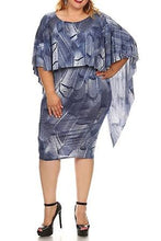 Women's Plus size Blue Cape Dress FLASH SALE! - LSM Boutique's Fashion N Fragrances