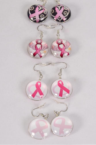 Women's Pink Ribbon Glass Dome Necklace Set - LSM Boutique's Fashion N Fragrances