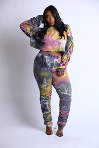 PLUS SIZE TIE DYE SET  1X2X3X