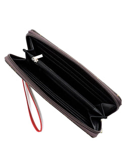 Conjunto de bolso satchel 2 N 1 con candado y estampado de monograma