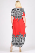 Plus Size Border Print Maxi Dress 1x2x3x - LSM Boutique's Fashion N Fragrances