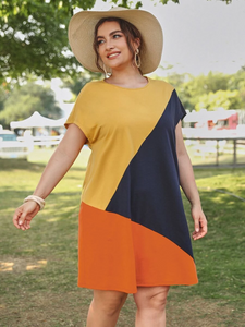 Plus Size Color Block Dress  Size 14-18