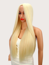 Natural Long Straight Blonde Wig 29"